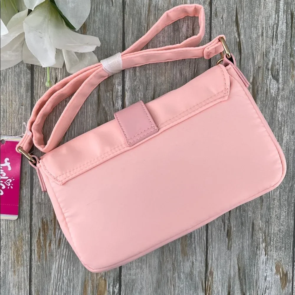 Justice Girl's Floral Flap Shoulder Bag Purse